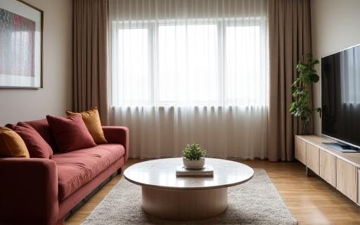 Salon w apartamencie po sprzątaniu