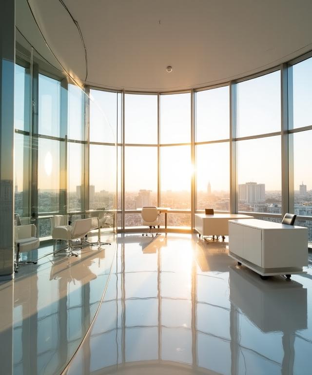 Luksusowe wnętrze biura po sprzątaniu EASY BDO SP Z O O