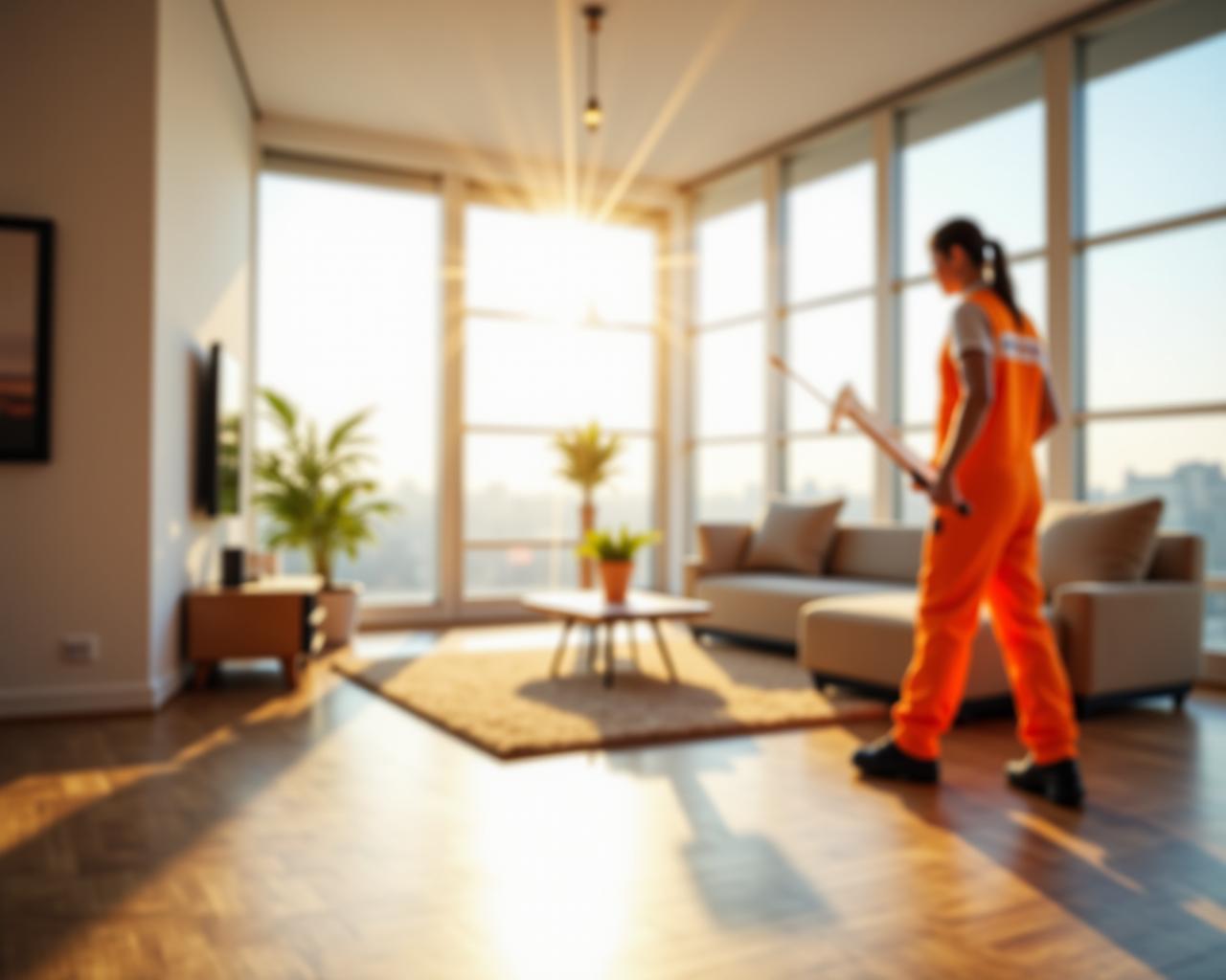 Profesjonalne sprzątanie luksusowego apartamentu w Warszawie